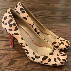 Calf hair leopard heels!